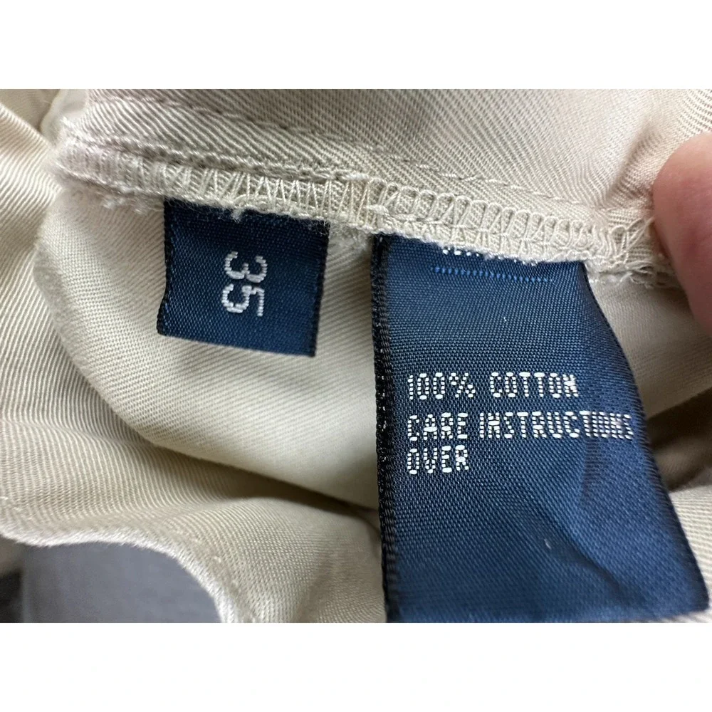 VTG Polo Ralph Lauren Chino Shorts Mens 35 Beige 9
